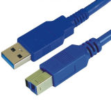 Blue Color Am to Bm Data Cable for USB3.0 Device