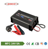 Universal 8-Stage Battery Charger 24V 5A for Lead Acid Battery with Ce