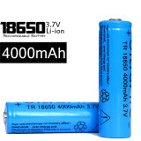 18650 4000 mAh 3.7V Rechargeable Battery for LED Flashlight