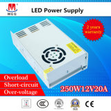 12V 20A Switching Mode Power Supply for LED Lighting 250W SMPS