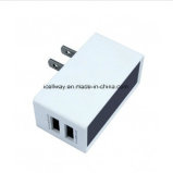 New Us/EU Travel Charger with 2 USB Output 2100mA