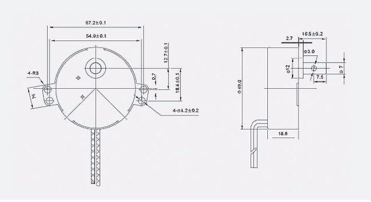 49tyz 12V 50/60Hz 3W 4W 8W 12W AC Synchronous Motor, Fan Motor, Oven ...