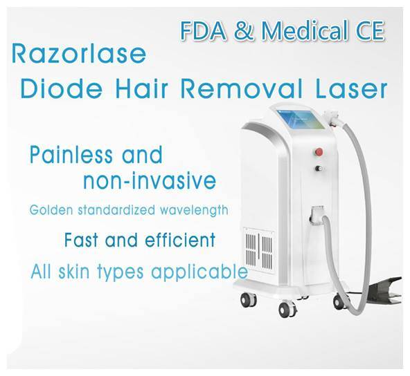 755 808 1064 Triple Wavelength Diode Laser Hair Removal / Laser Diodo 808